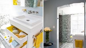 Мозаика в ванной комнате: варианты использования, преимущества материала Кафель в сочетании с мозаикой