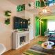 Зеленая гостиная — варианты дизайна и правила сочетания цвета в интерьере (75 фото)
