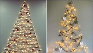 Mekana jelka na zidu.  Božićno drvce na zidu.  Zašto ne?  Kako napraviti božićno drvce od filca za zid